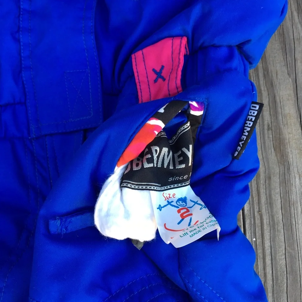SOLD RARE Vintage Obermeyer Snowsuit Size 2 Reversible - Picture 3 of 4